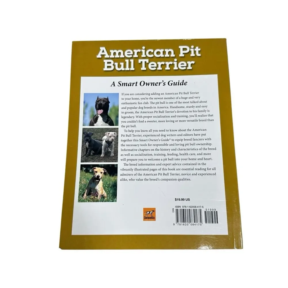 American Pit Bull Terrier A Smart Owners Guide 2022 Kennel Club Books Dog Photos